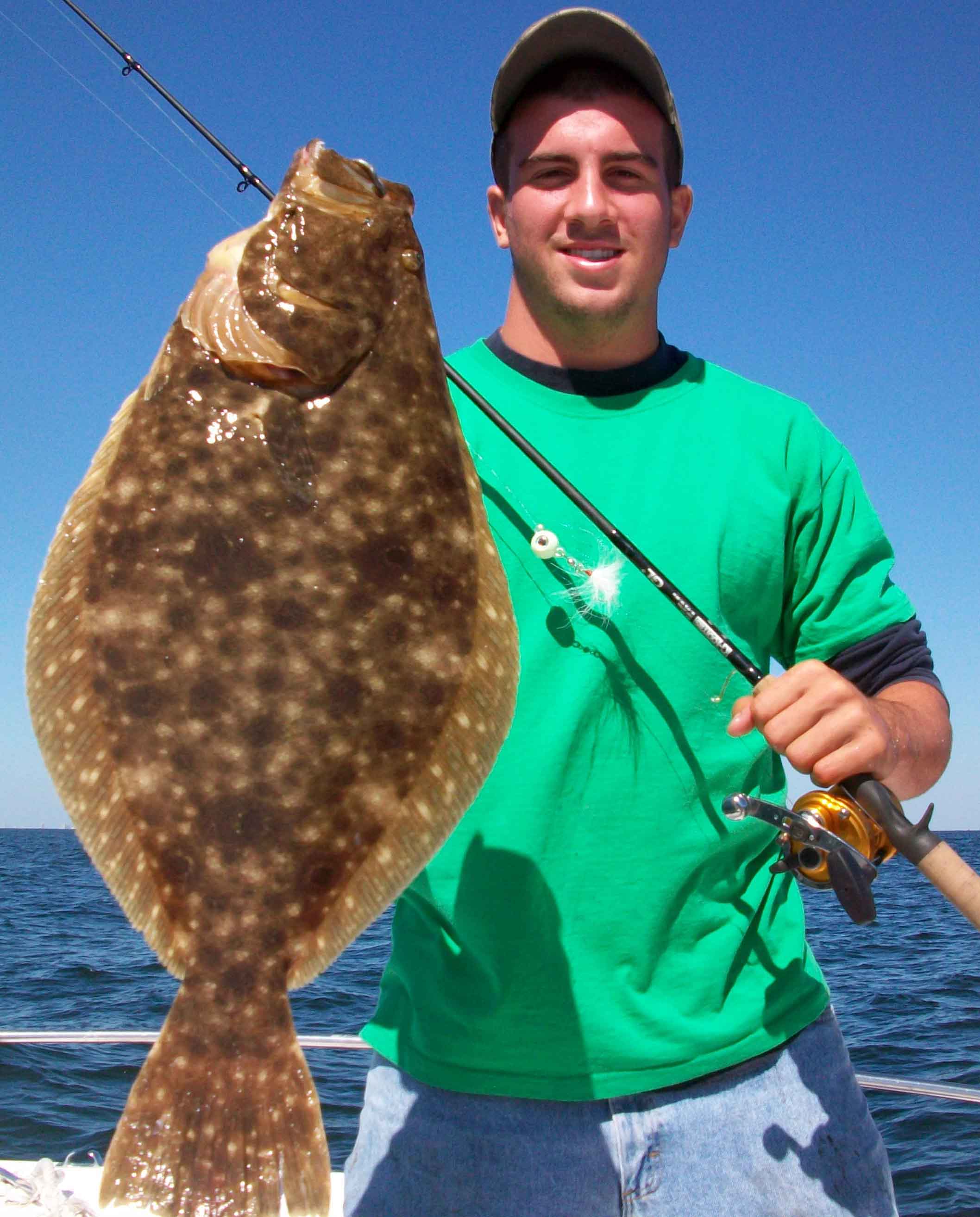 Atlantic city fluke fishing, striper fishing, flounder fishing, striped bass fishing charters where you catch the monster fish!  Brigantine, Ventnor, Margate and South Jersey accessible fishing charters!