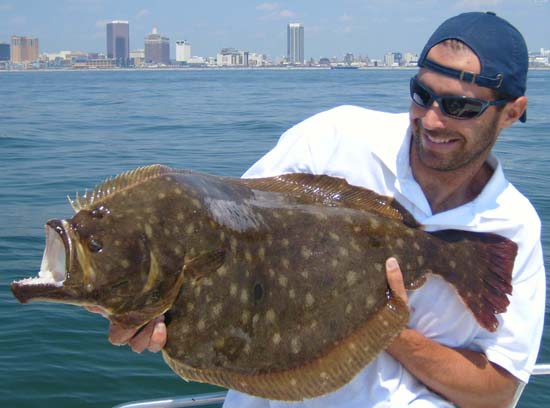 Flounder Fishing Charters in Atlantic Ocean